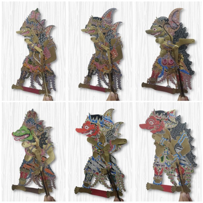 Wayang Kulit (Buto/ Raksasa) Rahwana, Kumbakarno, Brajamusti, Brajadenta, Suratimantra, dan lainnya 