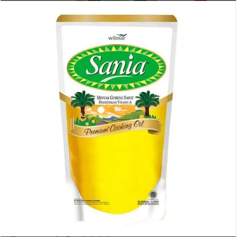 

Sania Minyak Goreng Pouch 1 liter dan 2 liter