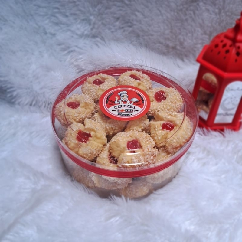 

Thumbprint Stawberry Cookies Kemasan 500gr