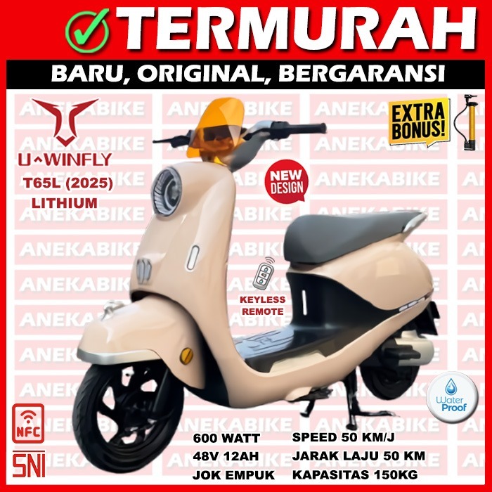 Sepeda Motor Listrik Uwinfly T65L Garansi Resmi 2025