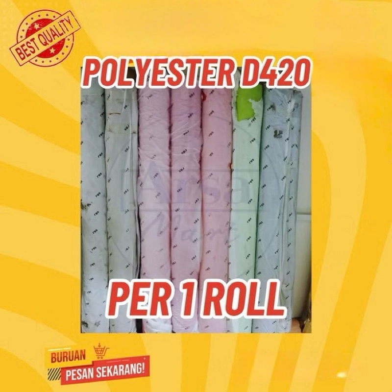 D 420 Per Roll Bahan Tas Bahan Tenda Waterproof Camping Dome Polyester Tebal Kuat Dinir Dinier D420 