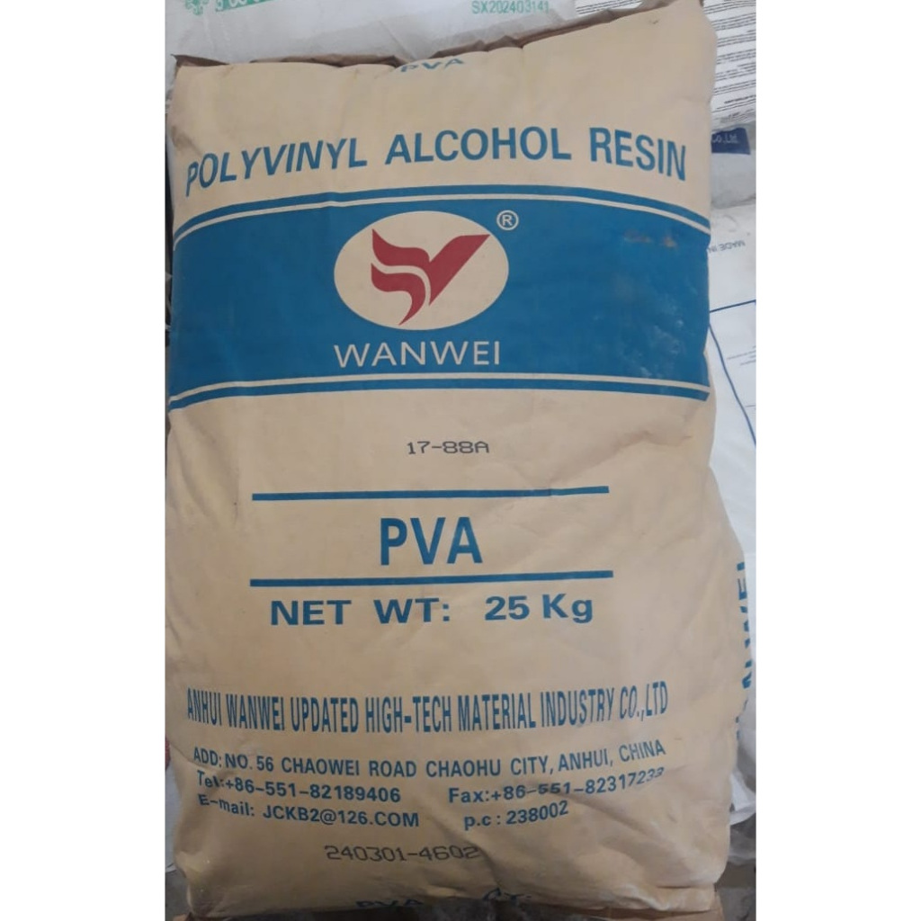 Wanwei Polyvinyl Alcohol Resin PVA 25 Kg / PVA POLYVINYL ALKOHOL - 25 KG