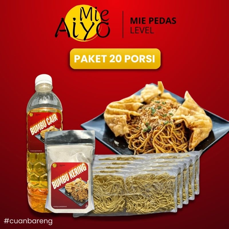 

paket hemat mie gacoan mie instant untuk 20 porsi