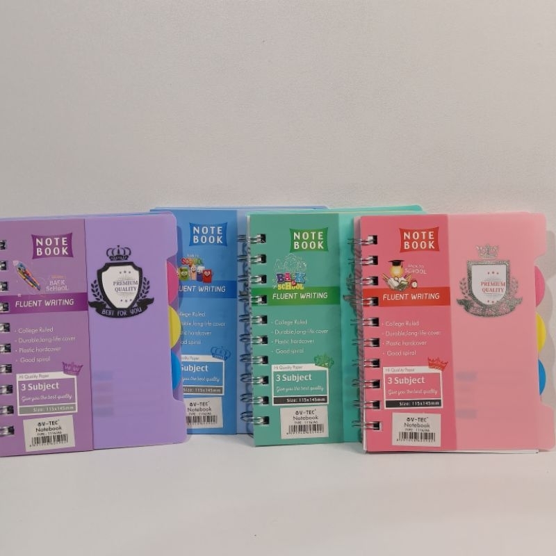 

VTEC NOTEBOOK A6 SPIRAL BUKU NOTES KECIL DIARY AGENDA 120 LEMBAR