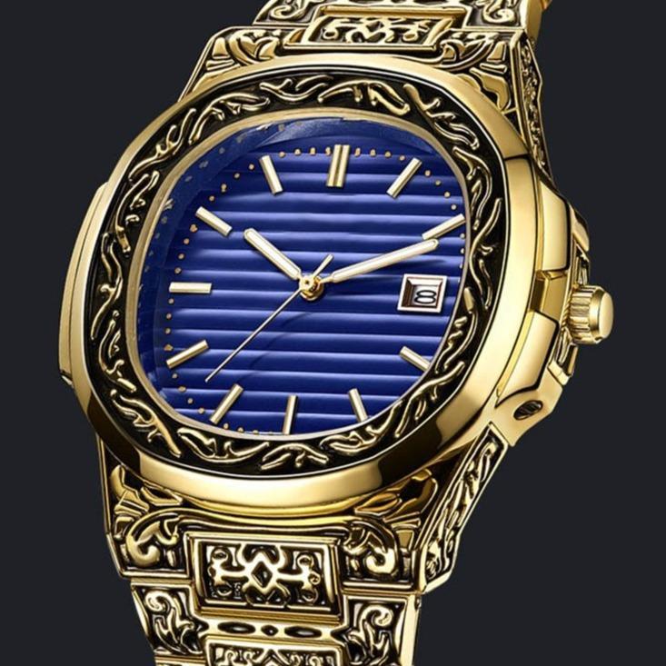 HARGA TERMURAH✅ Jam Tangan Kasual Formal Pria Model Batik Gaya Retro Klasik Stainless Tahan Air Orig