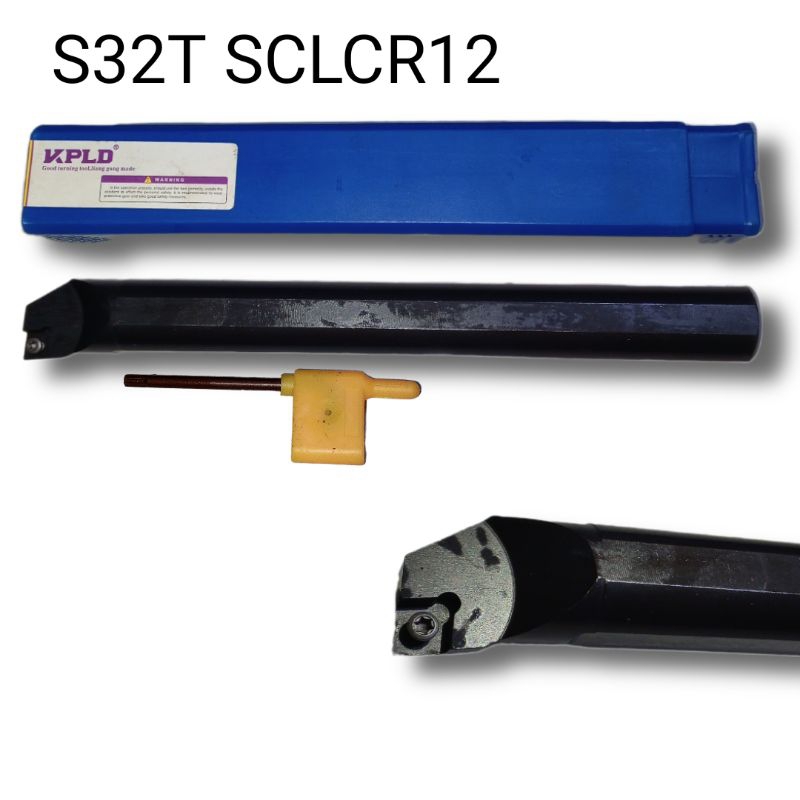 Holder Bubut S32T SCLCR12 Baru Untuk Insert CCMT12 Pahat Boring S32T SCLCR12 Baru