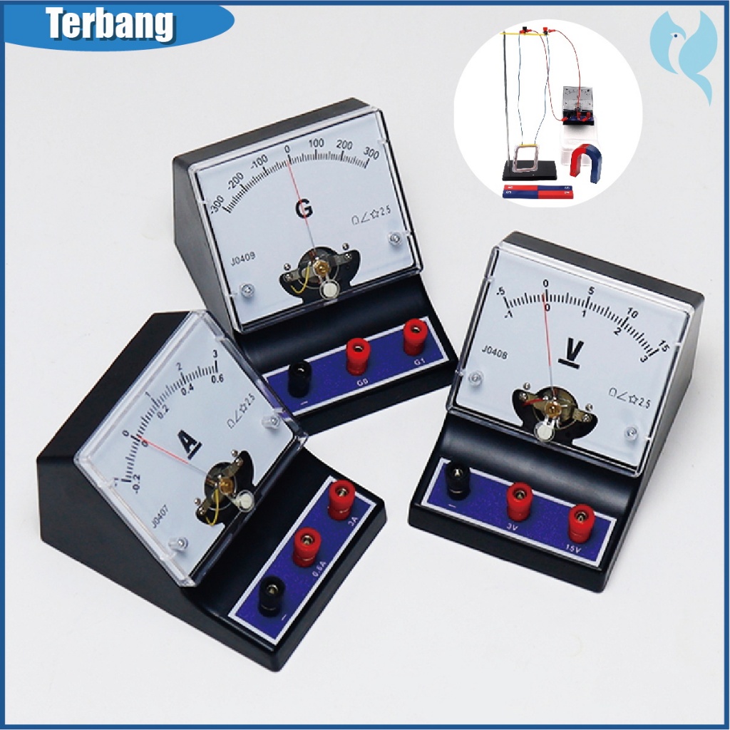 Alat Ukur Listrik Fisika Ampere Meter DC Volt Meter DC Ampere Meter Sensitif