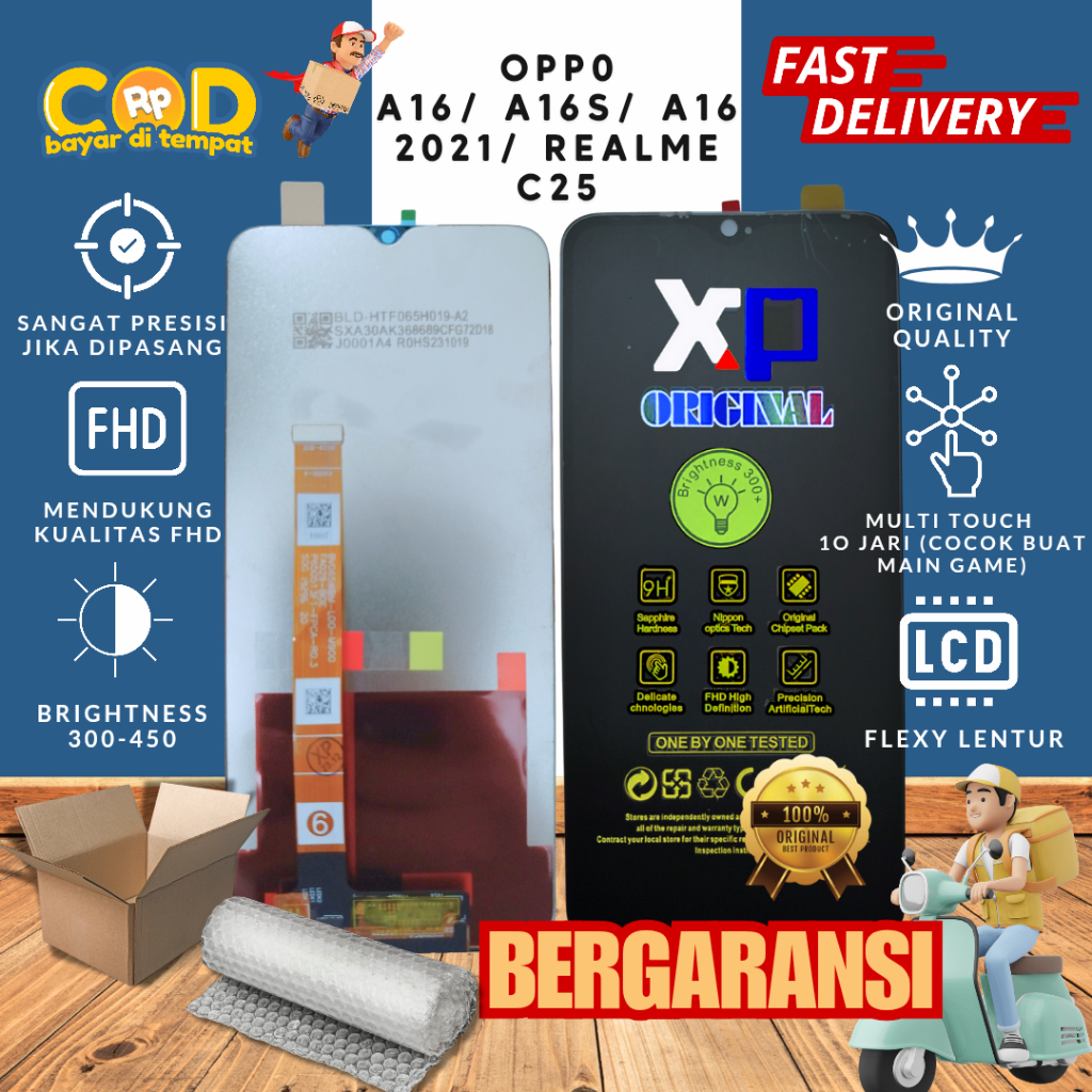 LCD TOUCHSCREEN OPPO A16 2021 / A16S / REALME C25 / NARZO 50A / REALME C11/C12 /OPPO A15