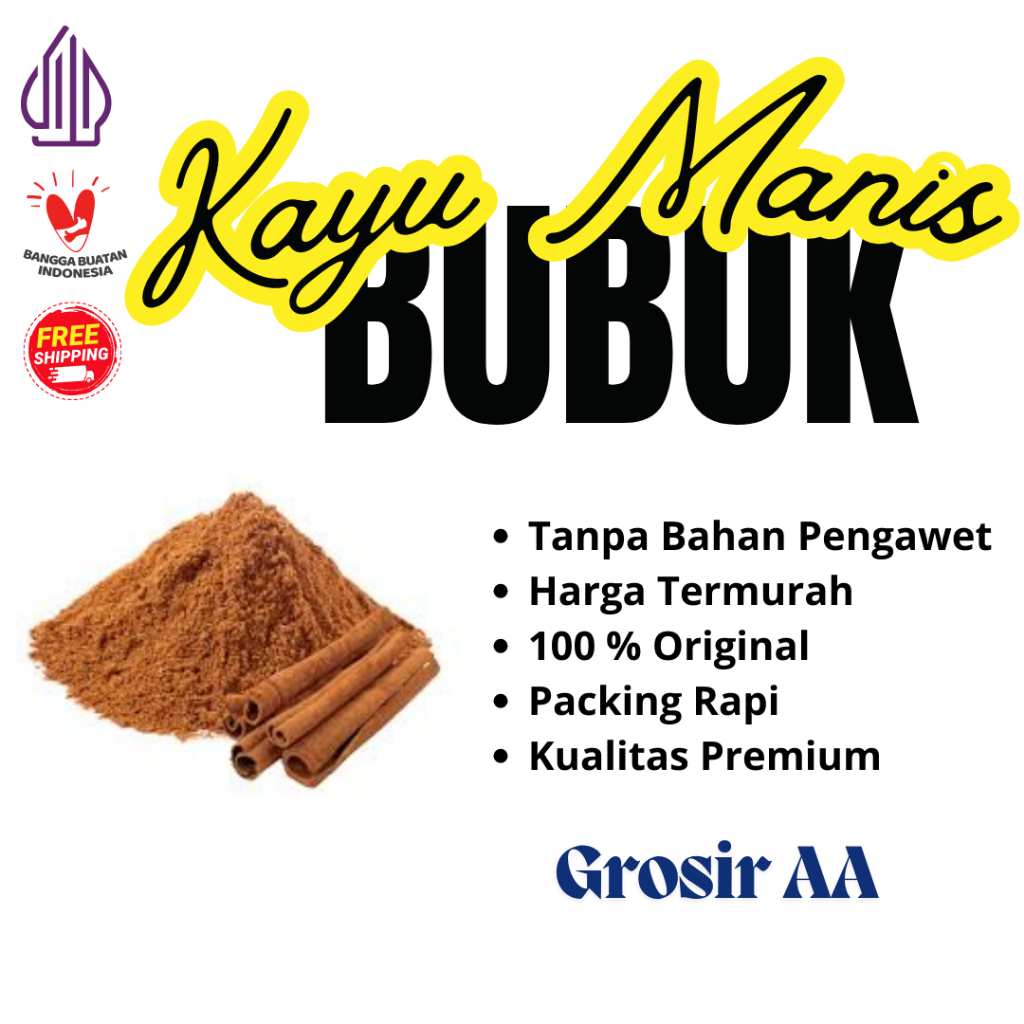 

Kayu Manis Bubuk 50 gr / Cinnamon Powder Premium Tanpa Bahan Pengawet Halal Original