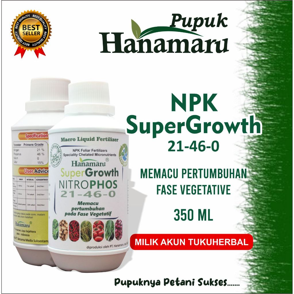 HANAMARU PUPUK | SUPER GROWTH NITROPHOS | UNTUK PERTUMBUHAN TANAMAN