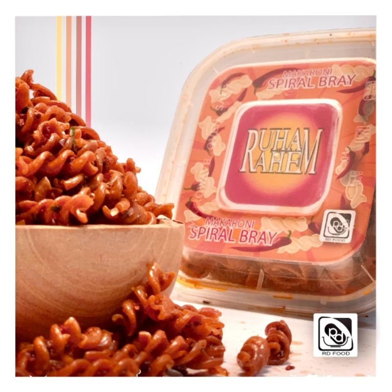 

Makaroni Spiral Bray 300gr | Makaroni Spiral Pedas | Makaroni Bantet | Makaroni cikruh | Makaroni chili oil