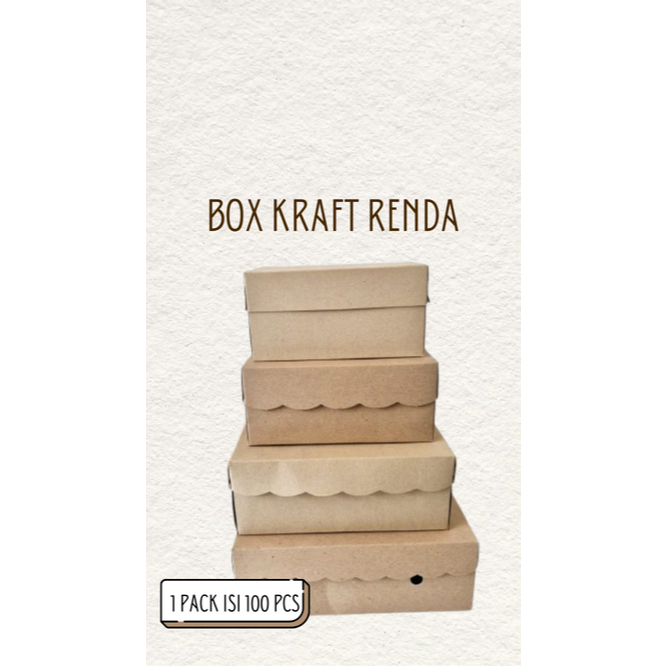 Kemasan Cantik / Box renda cantik / Dus Renda cantik / Dus Nasi Renda / Box Snack Renda / isi 100 /b