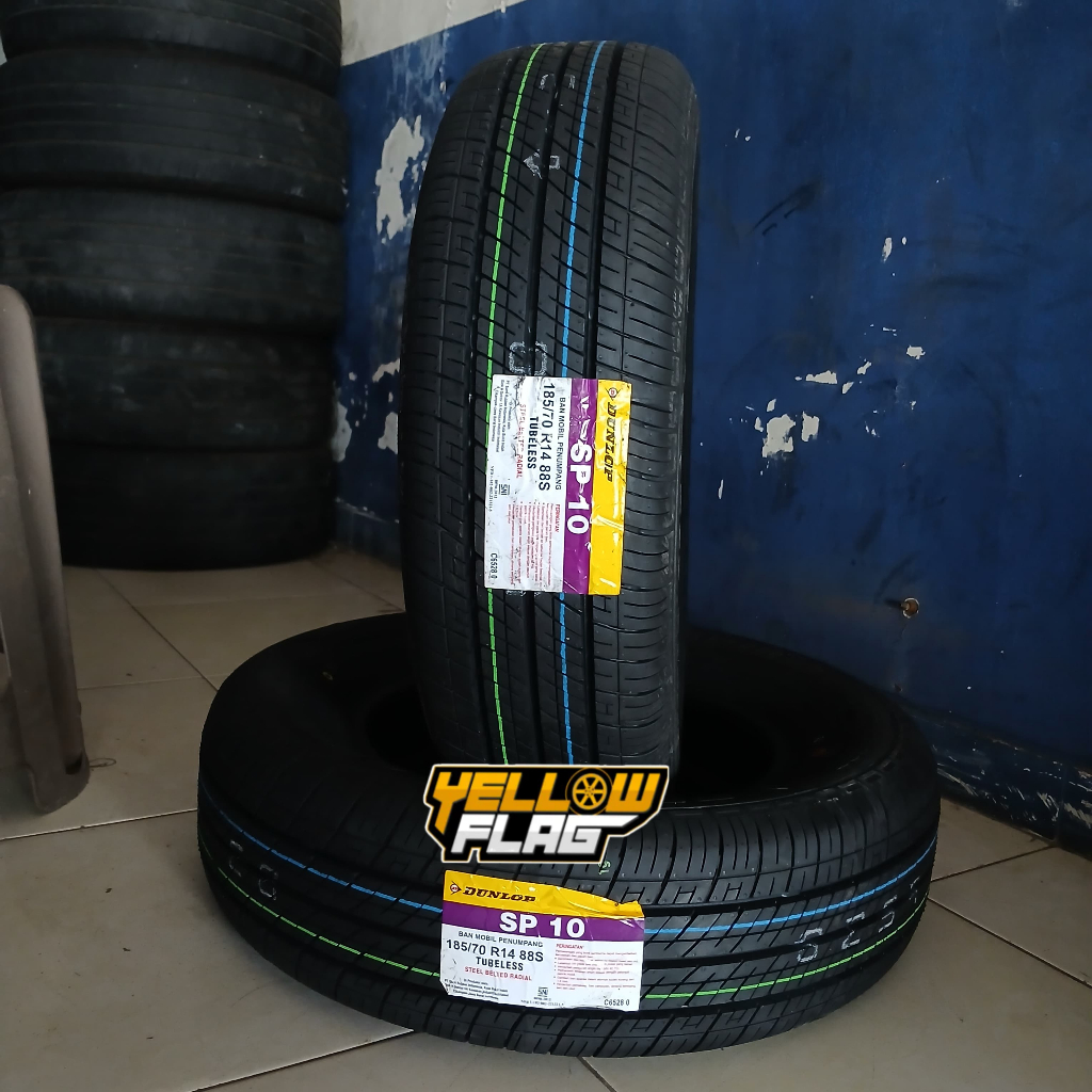 Ban Mobil Standar Avanza Xenia Ring 14 185/70 Merk Dunlop SP10 185 70 R14 Tubles