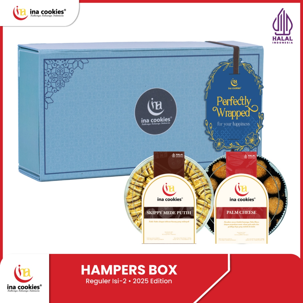

Hampers Lebaran 2025 Isi 2 Toples Reguler Kue Kering Premium Ina Cookies