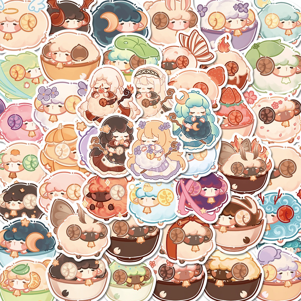 

Stiker Lcu chuby sticker Waterproof isi 24 pcs