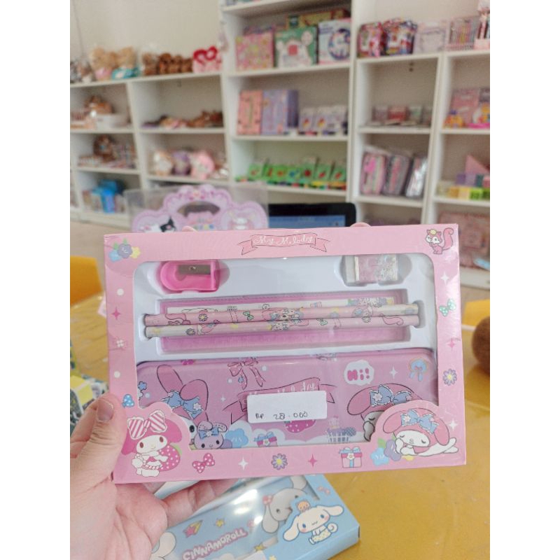

ilykids set alat tulis my melody perempuan kotak pensil