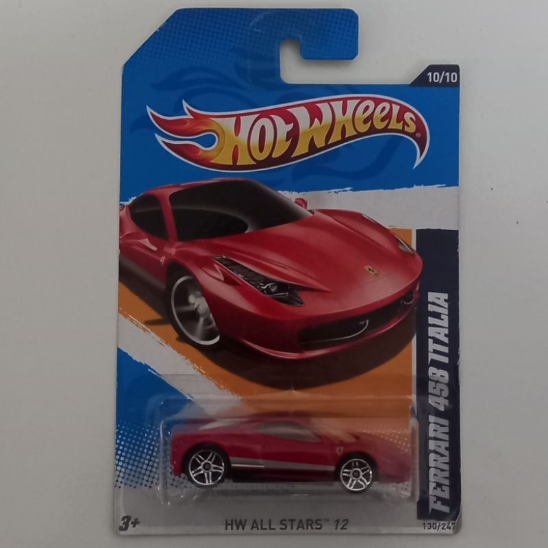 Hot Wheels Ferrari 458 italia merah