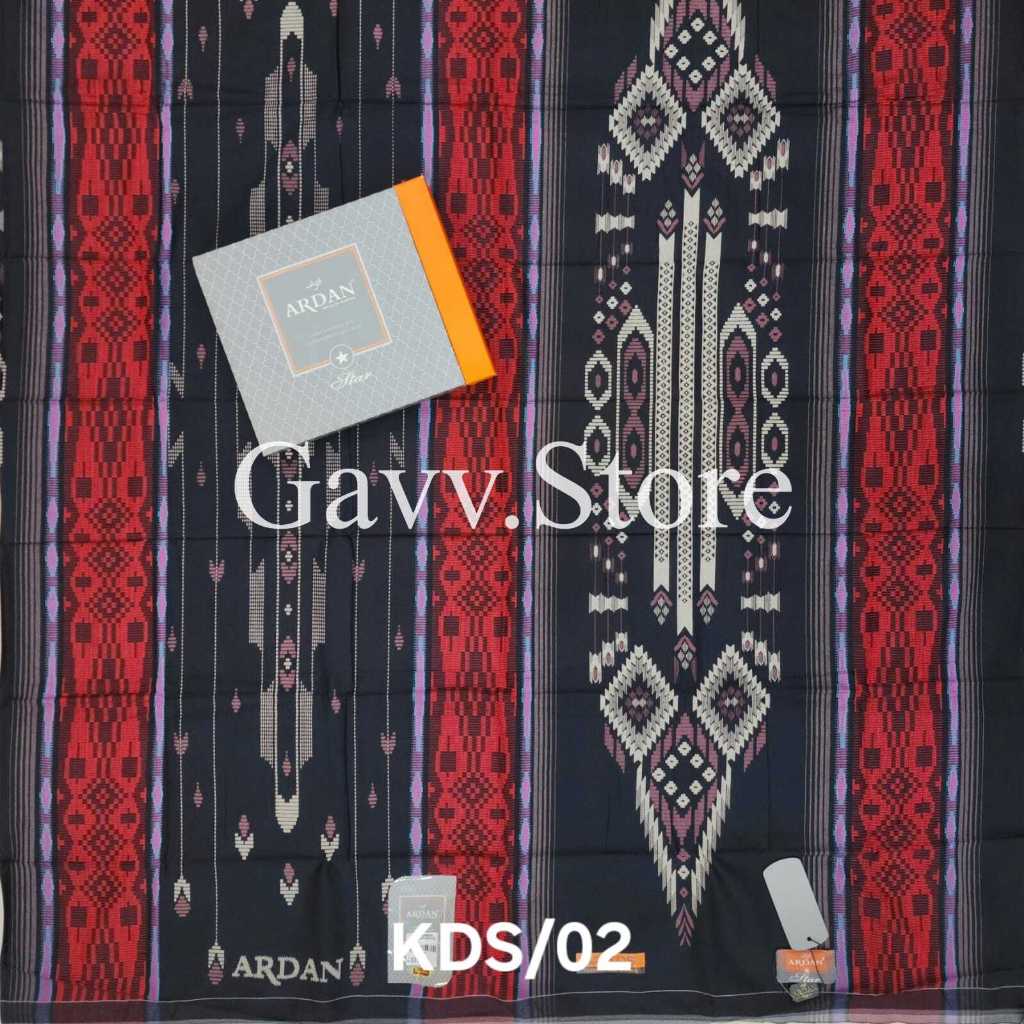 Sarung ARDAN STAR KEMBANG DOBBY STRIMIN // ORI Sarung ARDAN KDS