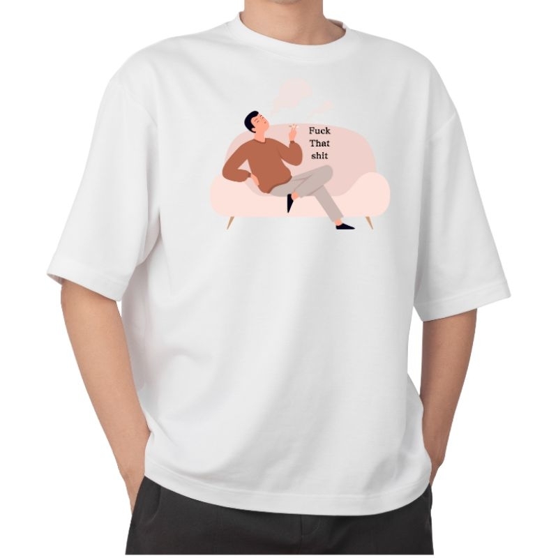 Charism Tshirt Smoking Man White