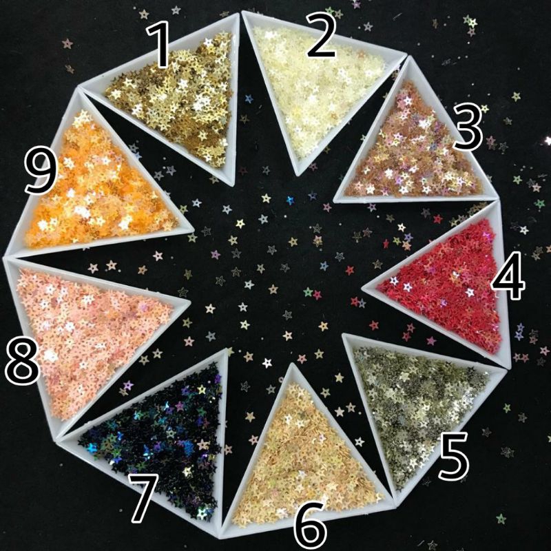 2 GRAM - BORCI / PAYET / SPRINKLE / MANIK MANIK  / BENTUK BINTANG