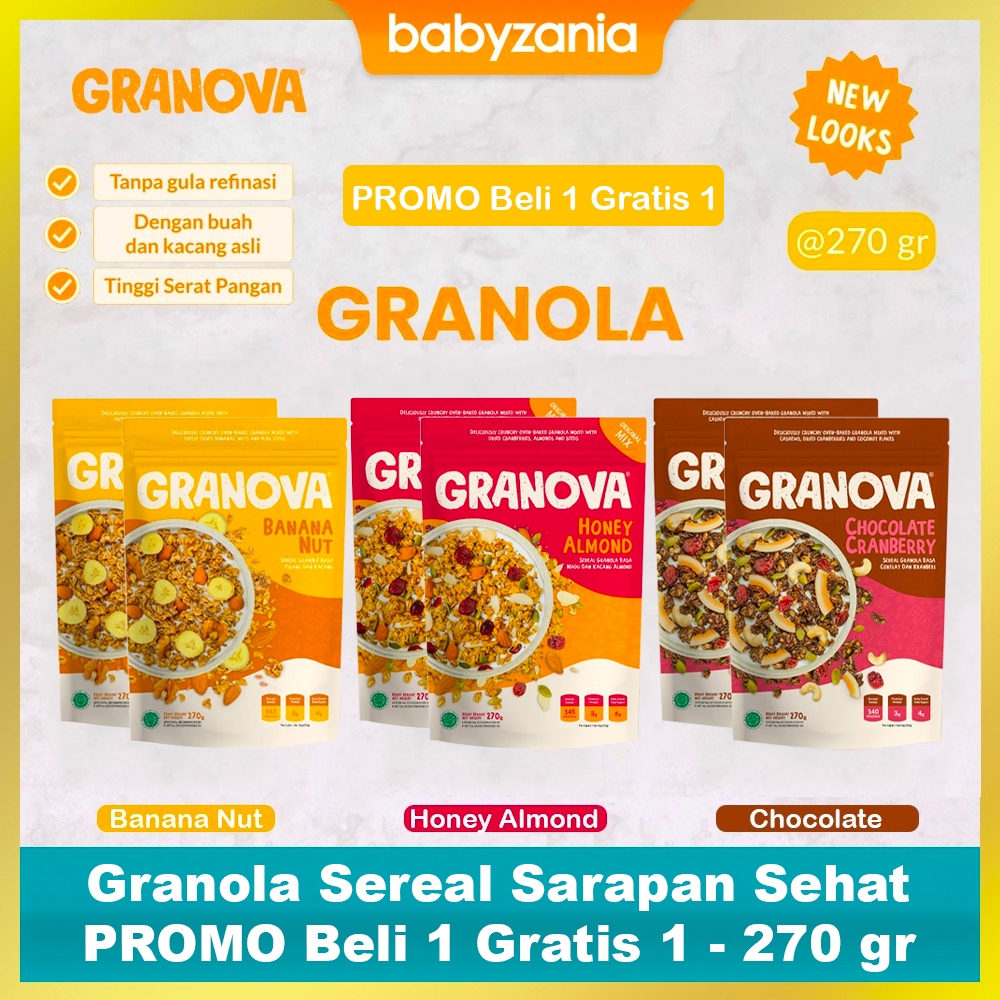 

Granova Granola Sereal Sarapan Sehat - 270 gr