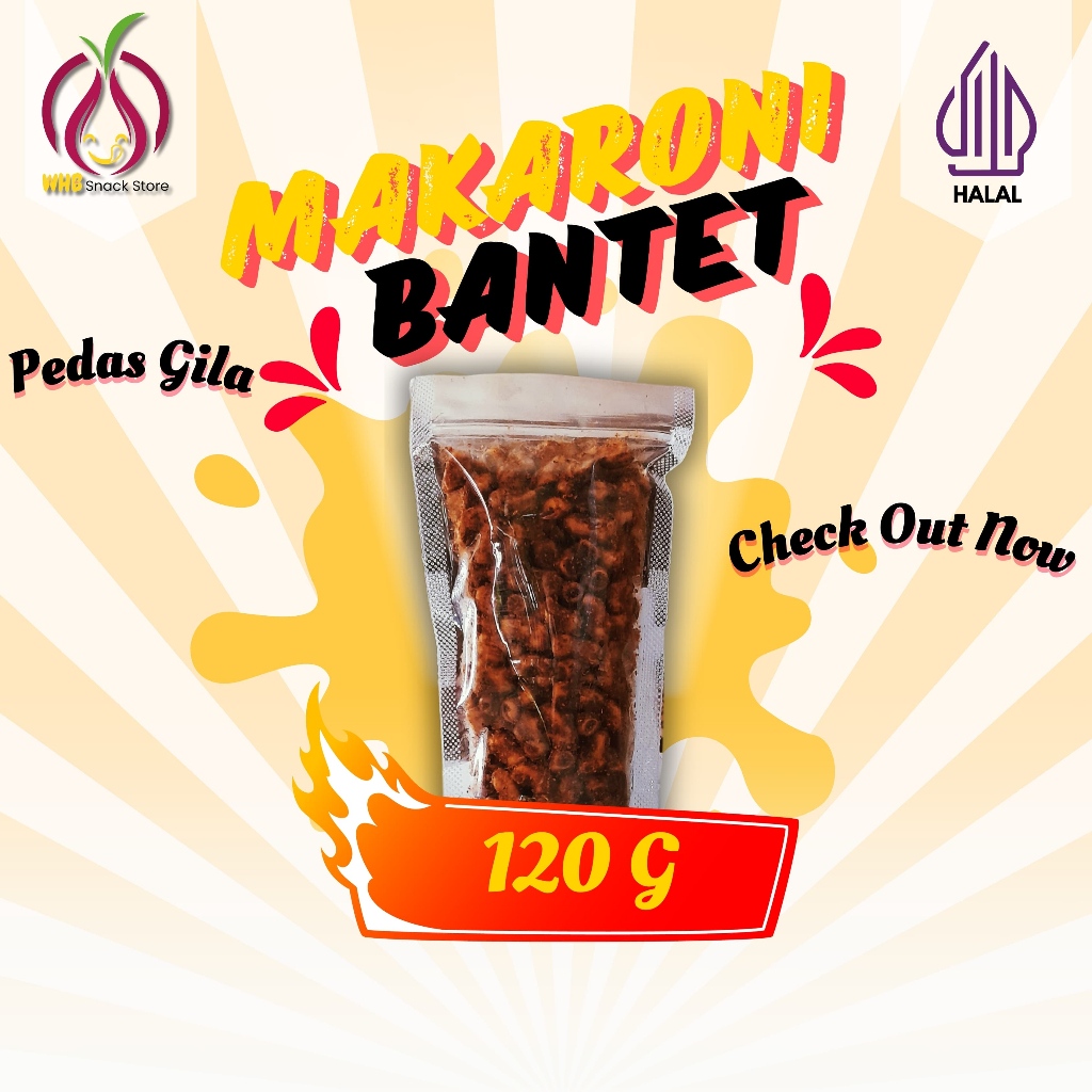 

Makaroni Bantet Pedas WHB Snack 120 gr