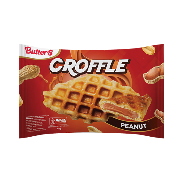 

[Butter8] Croffle Peanut Butter Ready to Eat Snack 40 Gr