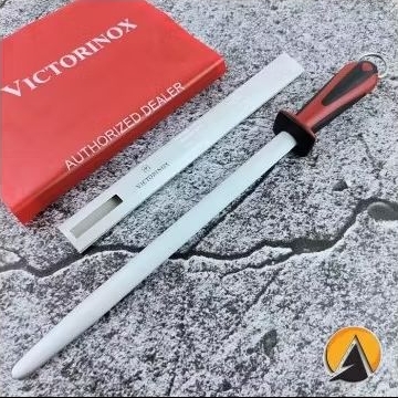 Pengasah pisau victorinox Dual Grip 30 cm 7.8521 micro-fine cut oval Sharpening steel original Swiss