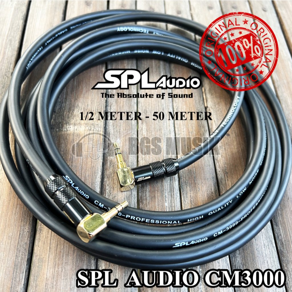 Kabel Aux L Original 20-50m - Kabel Jack 3.5mm Stereo L to Jack 3.5mm Stereo L Original SPL - Kabel 