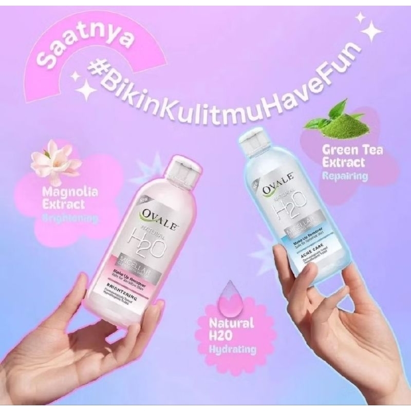 OVALE NATURAL H20 MICELLAR CLEANSING  WATER