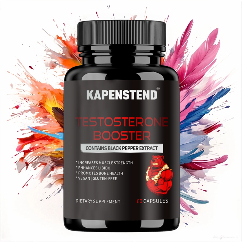 KAPENSTEND Testosterone Booster - Dukung Kesehatan Pria, 2,800mg Total Blend, 60 Kapsul Lunak