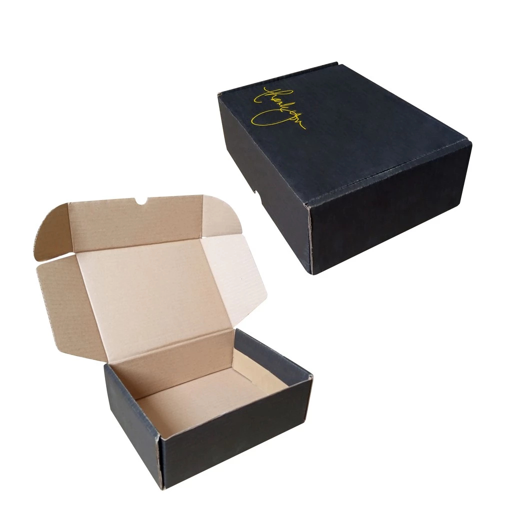 

( 5 Pcs )Box Kardus Bahan Kokoh Tebal Murah Dus Kemasan Hampers Mukena Parcel Warna Hitam Thank You Ukuran 24x19x8 Cm
