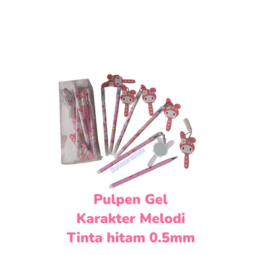 

1pcs Pulpen Gel Pen Gel Karakter Melodi Tinta Hitam 0.5mm