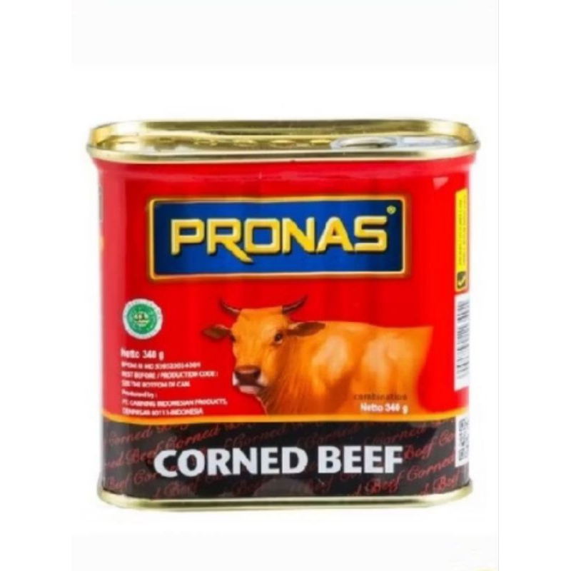 

Pronas Corned Beef 340gr Kornet Beef Daging Sapi Kornet Korned Kaleng kotak