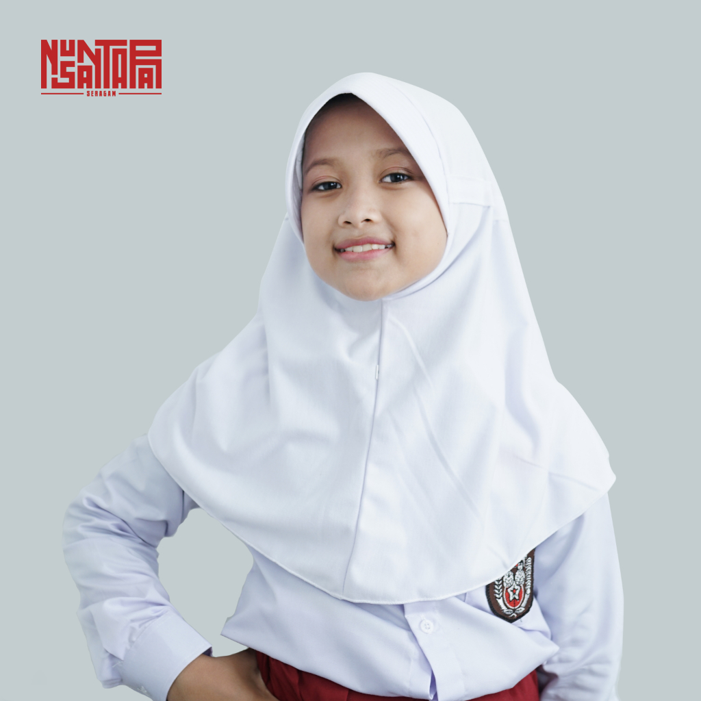 Kerudung Rabbani Anak Sekolah SD Warna Putih