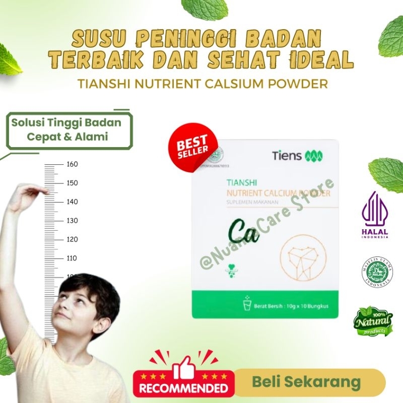 

Tianshi Nutrient Calcium Powder – Susu untuk Peninggi Badan, Patah Tulang Dan Osteoporosis