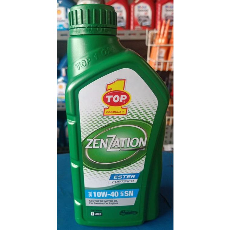 Oli Mobil TOP 1 Top One Top1 ZENZATION SAE 10W-40 10w40 | 1 Liter
