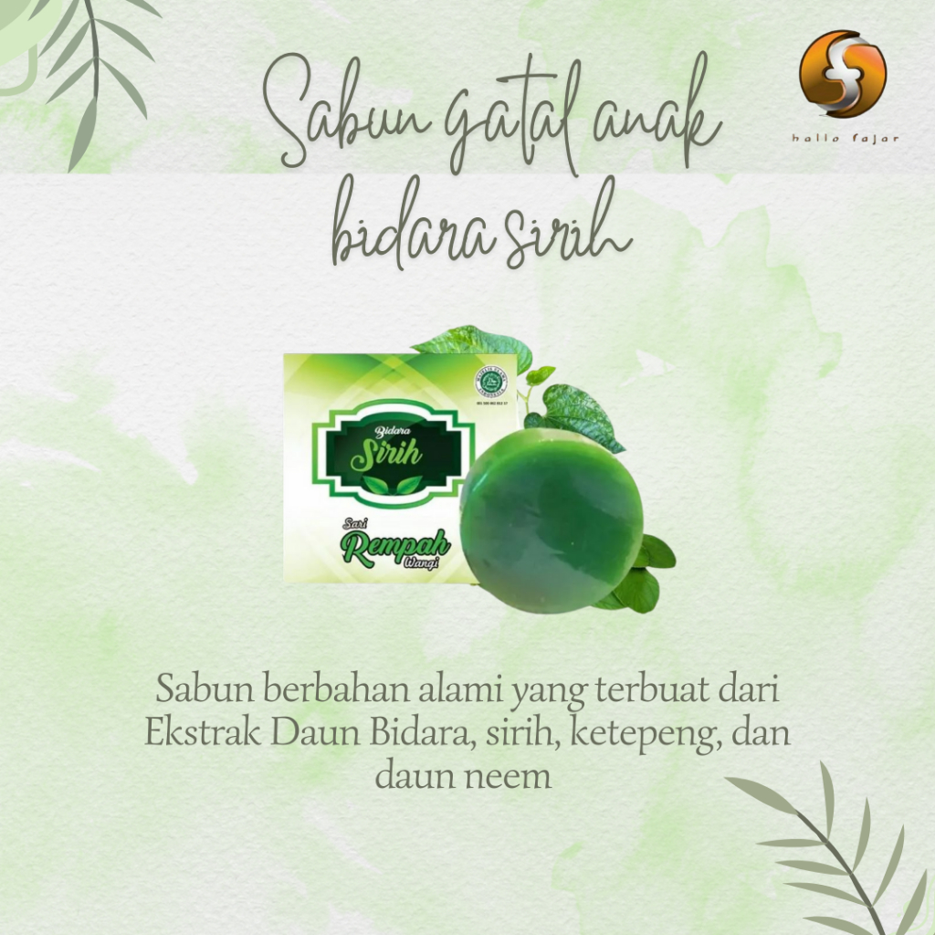 OBAT GATAL ANAK SABUN & SALEP BIDARA SIRIH - PAKET PERAWATAN GATAL UNTUK ANAK
