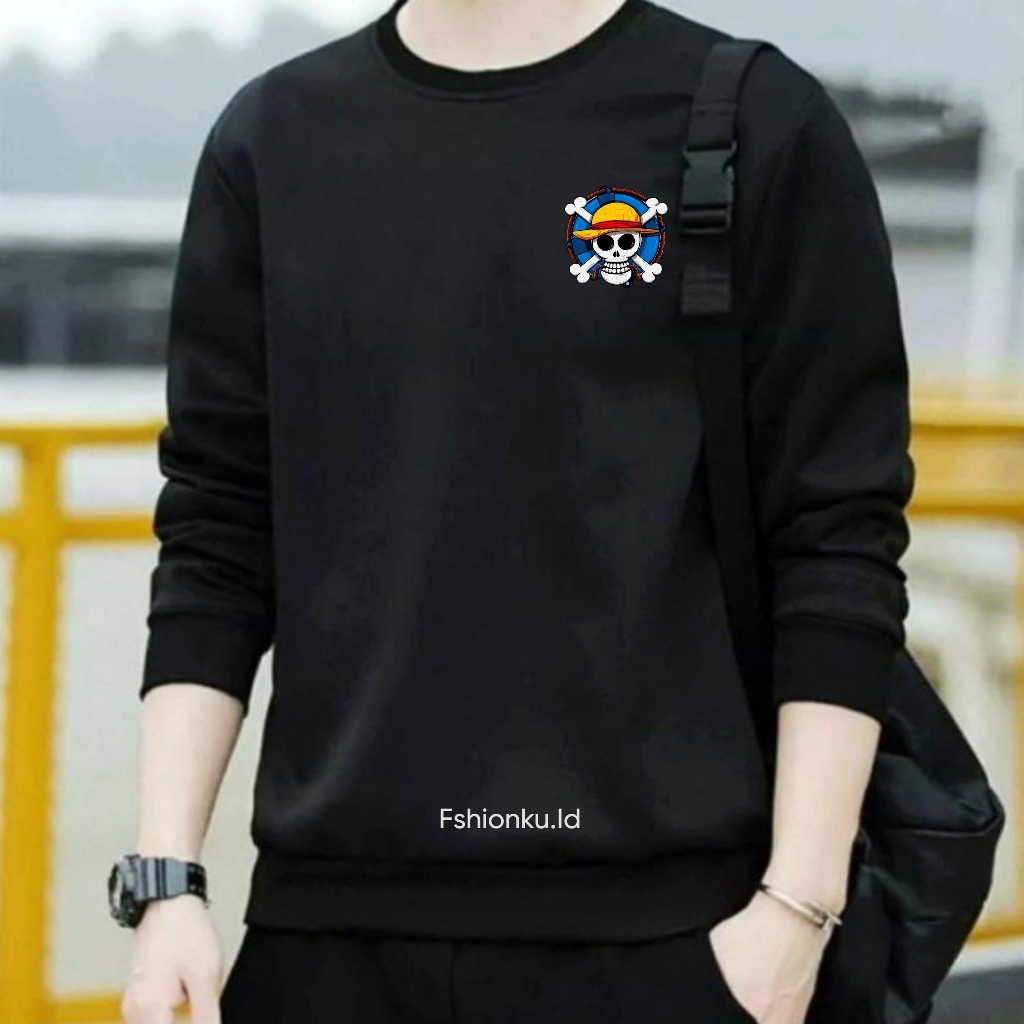 Kaos Pria Pirate King Trendy – Baju Lengan Panjang Cowok – Outfit Distro Keren Terbaru COD