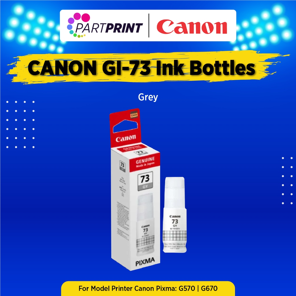 TINTA PRINTER - CANON BOTTLES GI-73 73 FOR G570/G670 - Grey