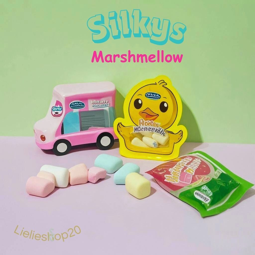 

【HALAL】Silkys Marshmallow Duck Bebek / Semangka / Mobil Permen Marshmallows candy cemilan