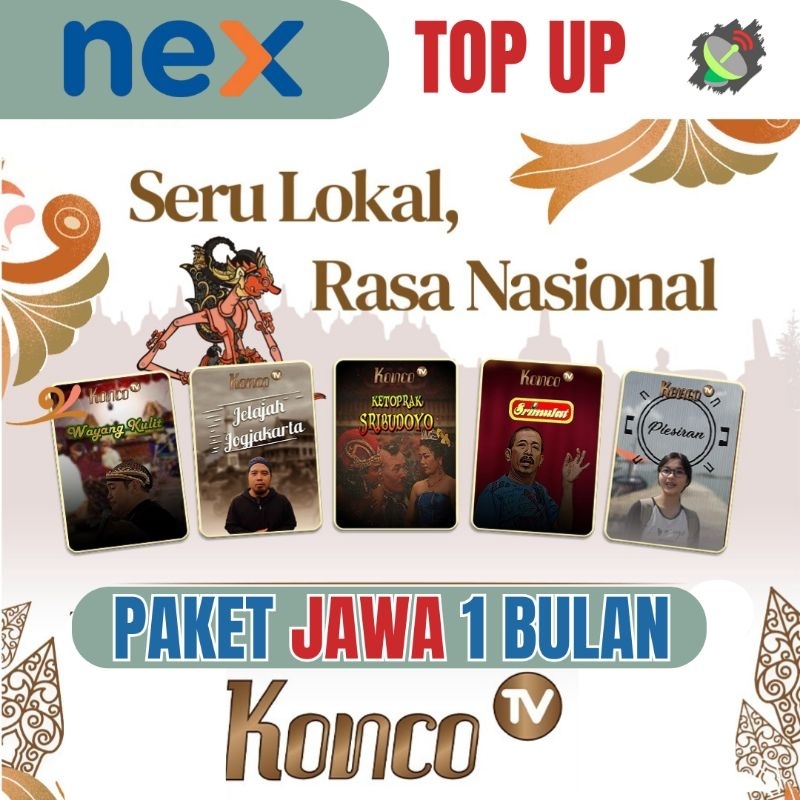 Nex parabola Top Up Paket Jawa 1 Bulan -30 Hari Langsung Aktif