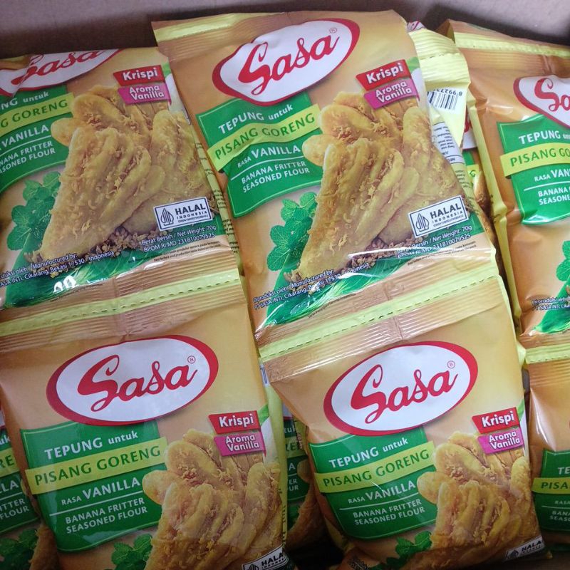

Tepung Sasa Tepung Untuk Pisang Goreng Rasa Vanilla 70g