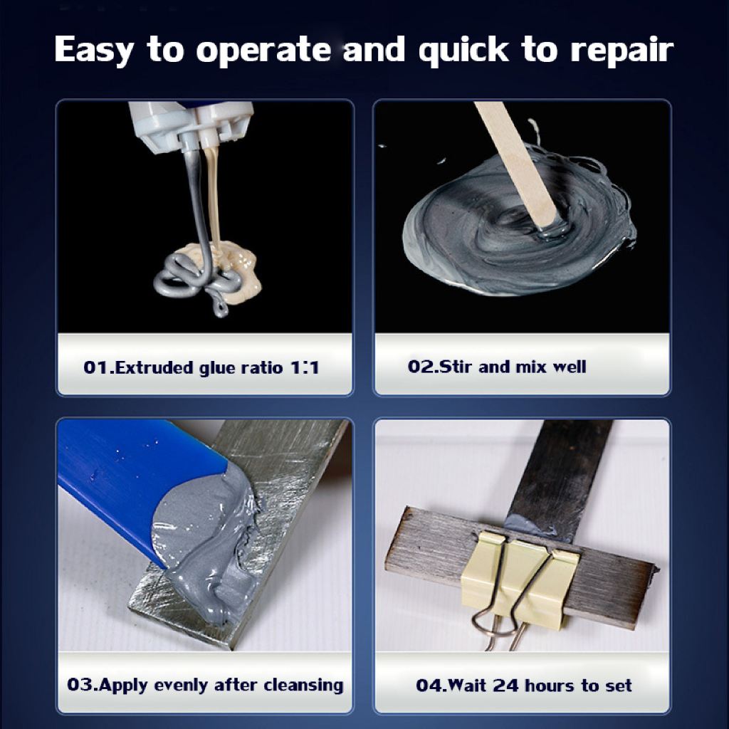 DISKON 100G LEM AB BESI SUPER KUAT LEM BESI SUPER KUAT TAHAN PANAS UNTUK REPARASI MOBIL RUMAH