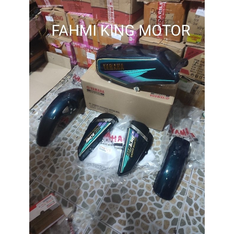 BAJU BODY SET RXKING RX KING MASTER HIJAU BOTOL 1995/1996 GRES BARU ORIGINAL YGP KOMPLIT SIAP PASANG