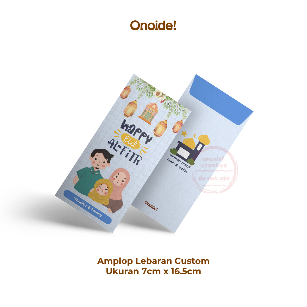 

Onoide! - Amplop Angpao THR Lebaran Lucu Unik Custom 15 Isi 5pcs Ukuran 7cm x 16.5cm