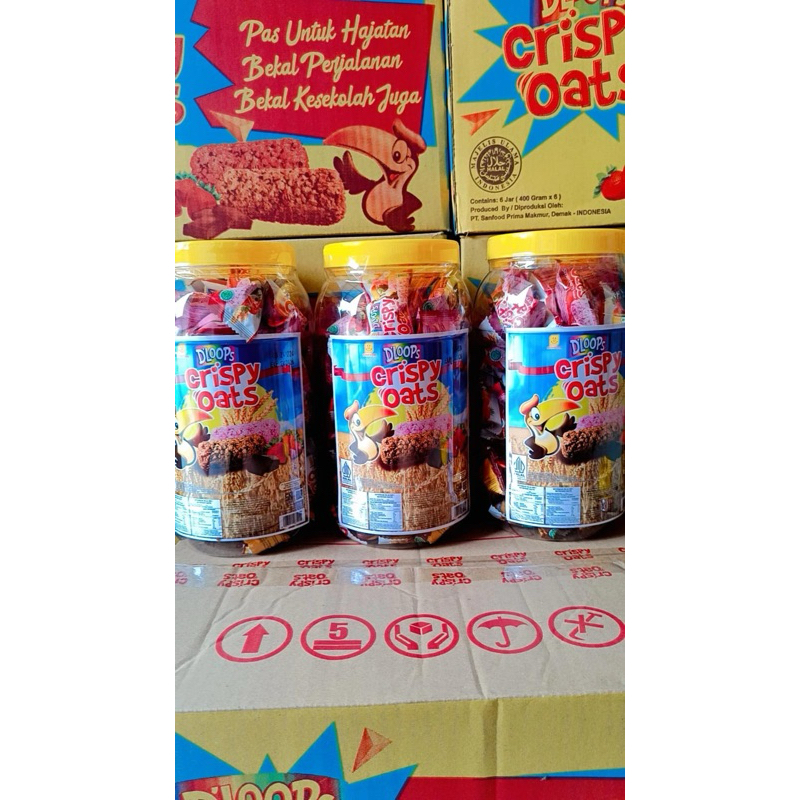 

Dloops crispy oats toples (isi 40 pcs)
