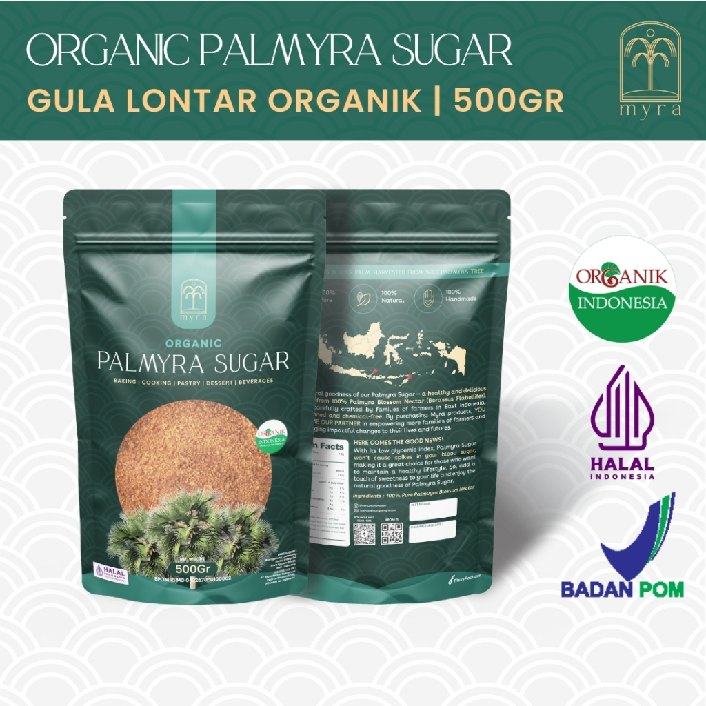 

Myra Baristas Choice Gula Lontar 500gr - BPOM, HALAL, ORGANIK INDONESIA