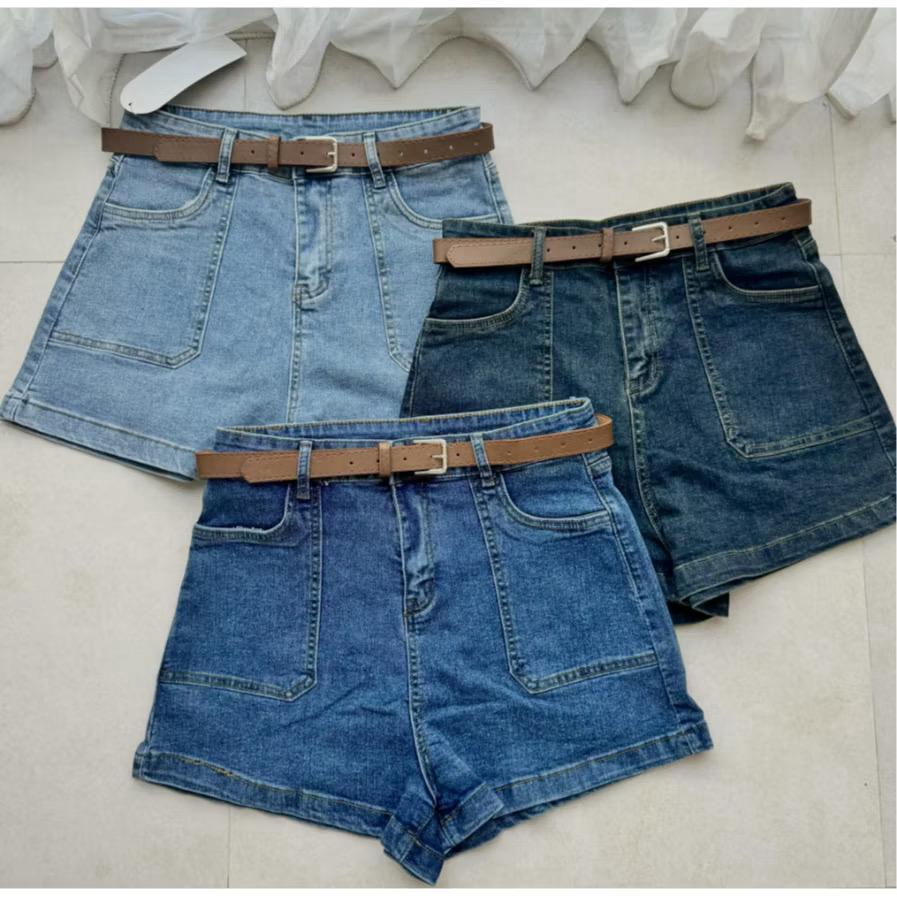 Jeansnjune Celana Hotpan Jeans Pendek Wanita Highwaist Korean Style C17