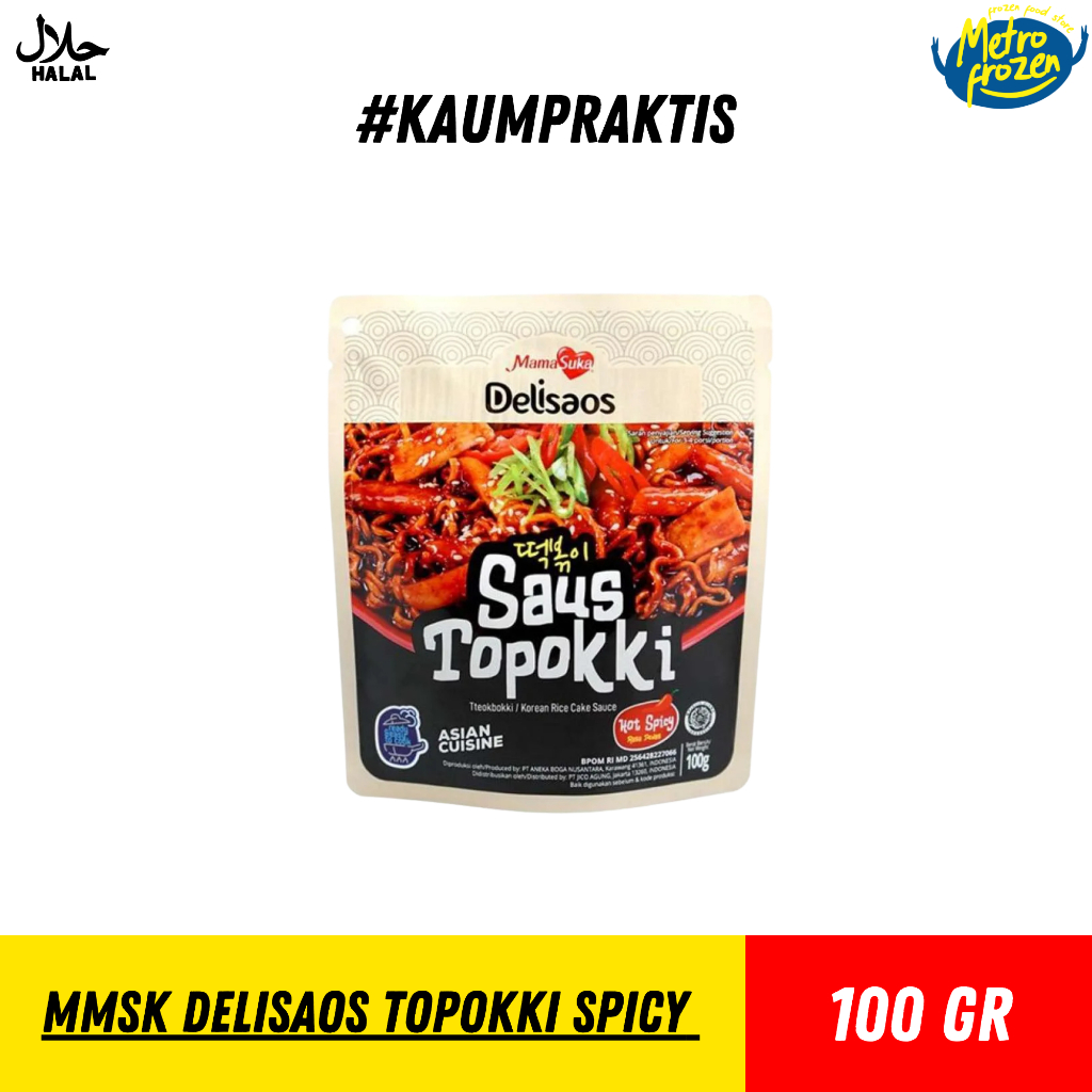 

MAMASUKA Delisaos Topokki Spicy 100gr //topoki pedas delisaos